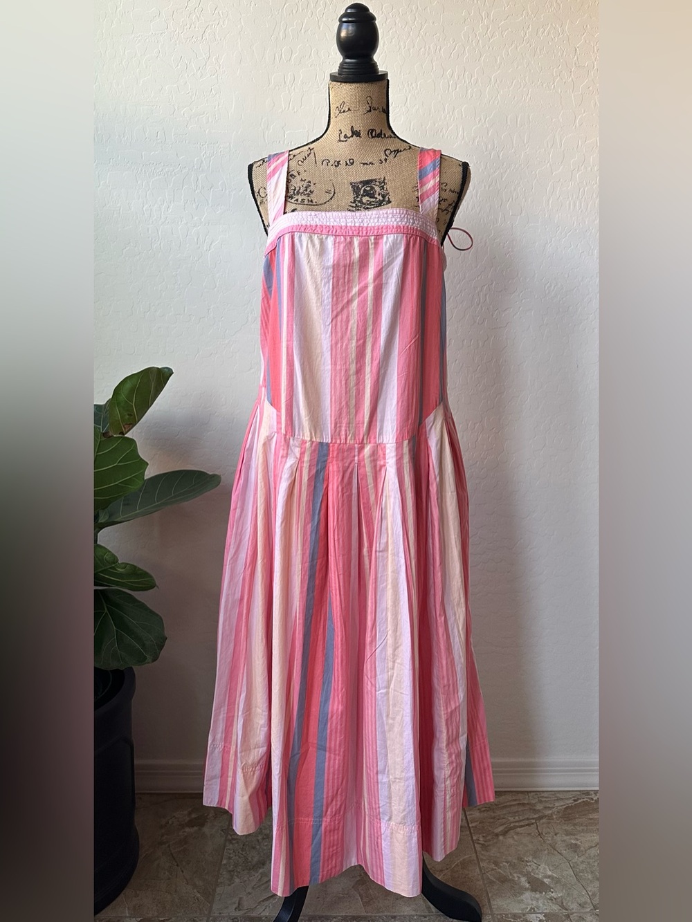 NWT Free People Pink Rose Sleeveless Women’s Maxi Dress Size M